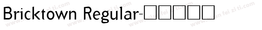 Bricktown Regular字体转换